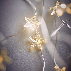 STAR LIGHTS LED Světelná reťaz drátené hviezdy s USB 50 svetiel