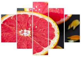 Obraz rozkrojených grapefruitov (150x105 cm)
