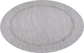Ayyildiz, Kusový koberec Relax 4311 Silver kruh, 160x160 (priemer) kruh, šedá, chodba / predsieň