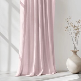 Goldea záves z ľanovej zmesi - púdrovo ružový 200x145 cm