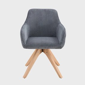 Jedálenská stolička PEMA tmavosivá 708817