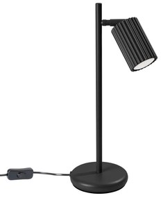 Sollux SL.1586 - Stolná lampa KARBON 1xGU10/10W/230V čierna