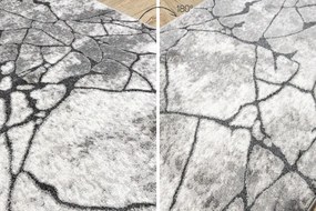 Behúň COZY 8873 Cracks  beton - Štrukturálny, tmavosivý
