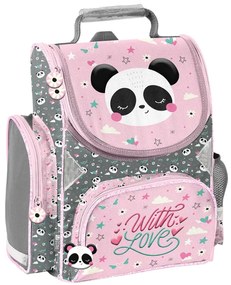 Školský set Panda With Love – 5-dielna súprava s taškou, peračníkom, vreckom a doplnkami