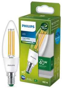 Philips LED žiarovka E14 2,3W 485lm číra 4 000K