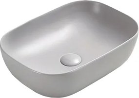 Mexen Rita, umývadlo na dosku 45 x 32 cm, sivá matná, 21084567