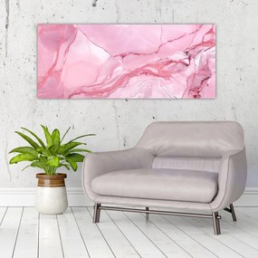 Obraz - Ružový mramor (120x50 cm)