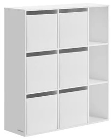 Úložná polica so 6 stohovateľnými boxami LBC199W01