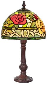 Stolná lampa na nočný stolík Tiffany ROSA 240 sklíčok 32*Ø20