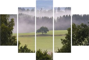 Obraz lúky so stromom (150x105 cm)