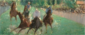 Obraz - Edouard Manet, At the Races, reprodukcia (120x50 cm)