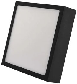 EMOS Prisadené stropné LED osvetlenie NEXXO, 12,5 W, teplá biela-studená biela, štvorcové, čierne