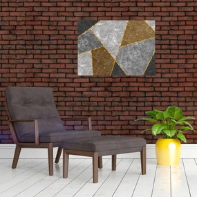 Sklenený obraz - Imitácia materiálov (70x50 cm)