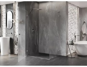 Mexen Lunar-B L, výklopný sprchový kút ľavý 80 x 70 cm, 8mm číre sklo, chrómový profil, 832L-080-070-01-00-L