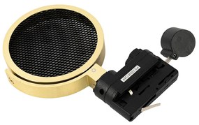 Moderné 3-fázové koľajnicové bodové svetlo zlaté - Master 111 Honey