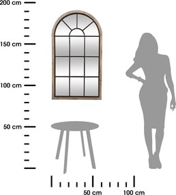 Zrkadlo Zoe, hnedé/čierne