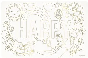 Papierové prestieranie v súprave 8 ks 28x42.5 cm Happy Icons – Meri Meri