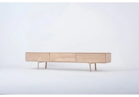 TV komoda z masívneho dubového dreva s 3 zásuvkami Gazzda Fawn