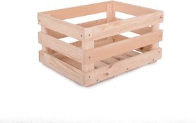 Drevený úložný box v prírodnej farbe 42x29x22 cm Apple Box – Rojaplast
