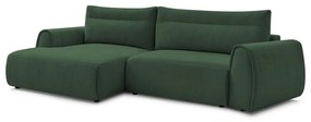 Tmavozelená rohová pohovka Aden – Bobochic Paris