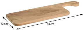 Excellent Houseware Doska na krájanie Teak, teakové drevo, 40x13 cm