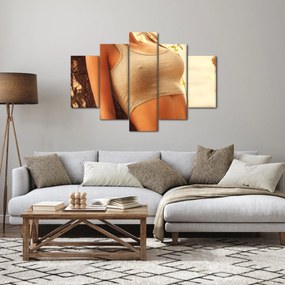 Obraz - Žena pri strome (150x105 cm)