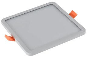 Bodové svetlo Slim 15 Square 4000K Ip44 biele do sadrokartonu