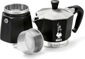 Kávovar na moka kávu Bialetti Moka Express, 190 ml, čierny