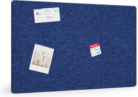 Akustická nástenka 120x80 cm, okrúhle rohy, tmavo modrá