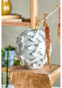 Krémová váza z kameniny (výška 25 cm) Abira – Bloomingville