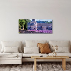 Obraz - Levanduľové pole (120x50 cm)