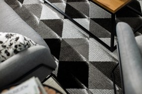 Koberec INTERO PLATIN 3D Trojuholníky, sivý