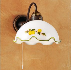 Kolarz 731.61.116 - Nástenná lampa NONNA 1xE27/75W/230V citróny