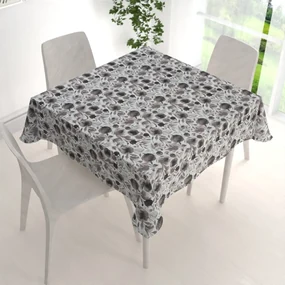 Biante Dekoračný štvorcový obrus Rongo RGP-504 Hnedé popínavé lístky na bielom 130x130 cm
