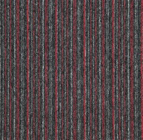 Balta koberce Kobercový štvorec Sonar Lines 4520 červenočierny - 50x50 cm