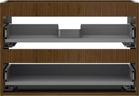 Mexen Box-A, závesná skrinka 70 cm, 2 zásuvky, orech, 91AX0-0700-470-2-86