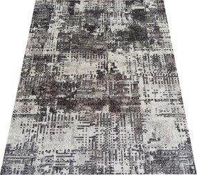 DY Sivý moderný koberec s abstraktným vzorom Panamero 18 Rozmer: 200x290 cm