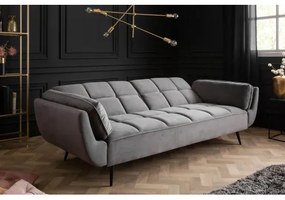 Sedacia súprava rozkladacia 40567 Boutique 3-Sedenie Zamat-Šedá - Komfort-nábytok