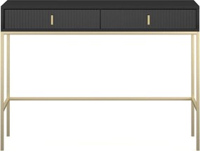 Toaletní stolek Maggiore 104 cm černý/zlatý