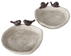 Napájadlo pre vtáky Birds Lubin, 6x21 cm, polyresín, béžová
