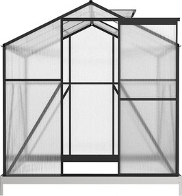 Skleník so základňou BestBerg BBGH-606B / 3,61 m² / 190 × 190 × 194 cm / čierna