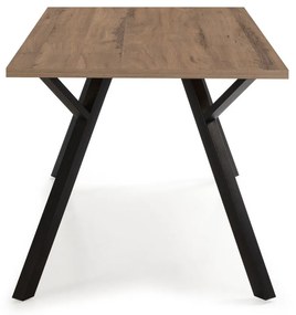 Jedálenský stôl s doskou v dekore orechového dreva 90x160 cm Paola - Marckeric