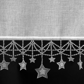 EUROFIRANY KRÁTKA VIANOČNÁ ZÁCLONA NA PÁSKE XMAS 60X150 CM HVIEZDY