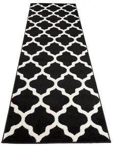 Kusový koberec Berda čierny atyp 100x250cm