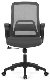 Autronic KA-S3015 GREY Kancelárska stolička, sivá