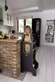 Učiaca veža Montessori pre deti čierna