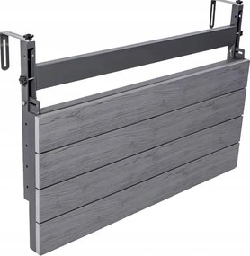 Závesný balkónový stolík na zábradlie