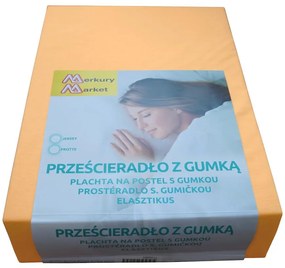 Plachta na posteľ jersey 90x200 kol. 5101 broskyňa