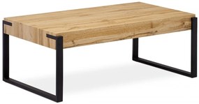 Konferenčný stolík TEGOL - dub, kov, 110×60 cm
