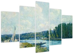 Obraz - Alfred Sisley, The Banks of the Oise, reprodukcia (150x105 cm)